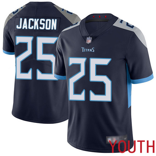 Tennessee Titans Limited Navy Blue Youth Adoree Jackson Home Jersey NFL Football 25 Vapor Untouchable